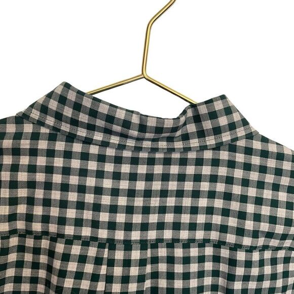 Vineyard Vines Classic Fit Tucker Cotton Green White Checked Button Down Shirt L - Picture 7 of 9